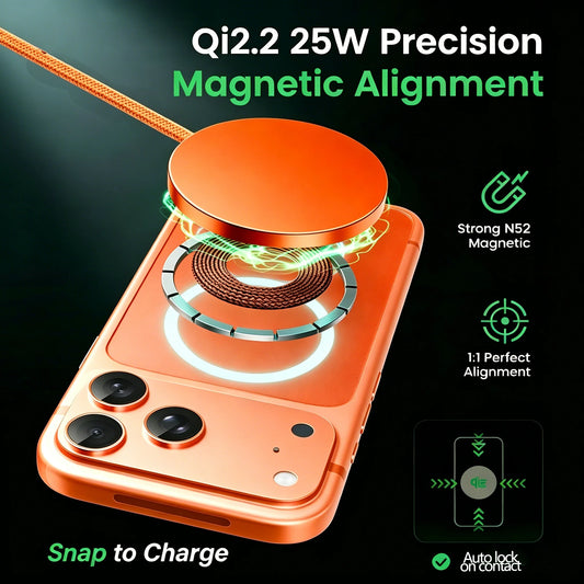 OrionCharge Duo — Base de Carregamento Magnético 2 em 1 com Carregamento Rápido 25W