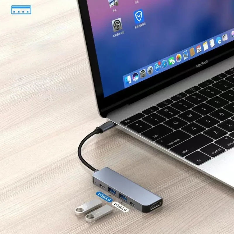 OrionHub Pro — Hub USB-C 4K HDMI com USB 3.0, USB 2.0 e Carregamento PD
