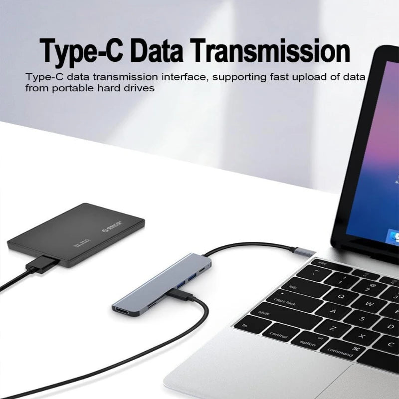 OrionHub Pro — Hub USB-C 4K HDMI com USB 3.0, USB 2.0 e Carregamento PD