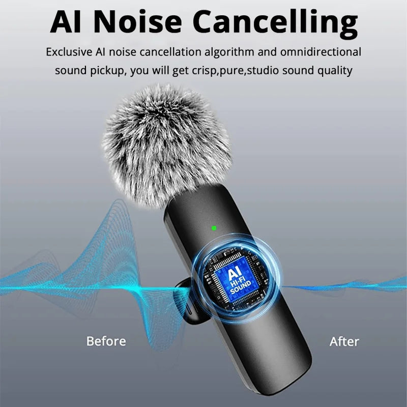 OrionMic Pro — Microfone Sem Fio para iPhone e Android