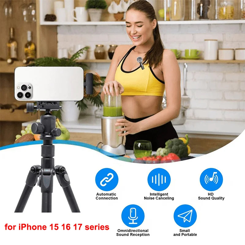 OrionMic Pro — Microfone Sem Fio para iPhone e Android
