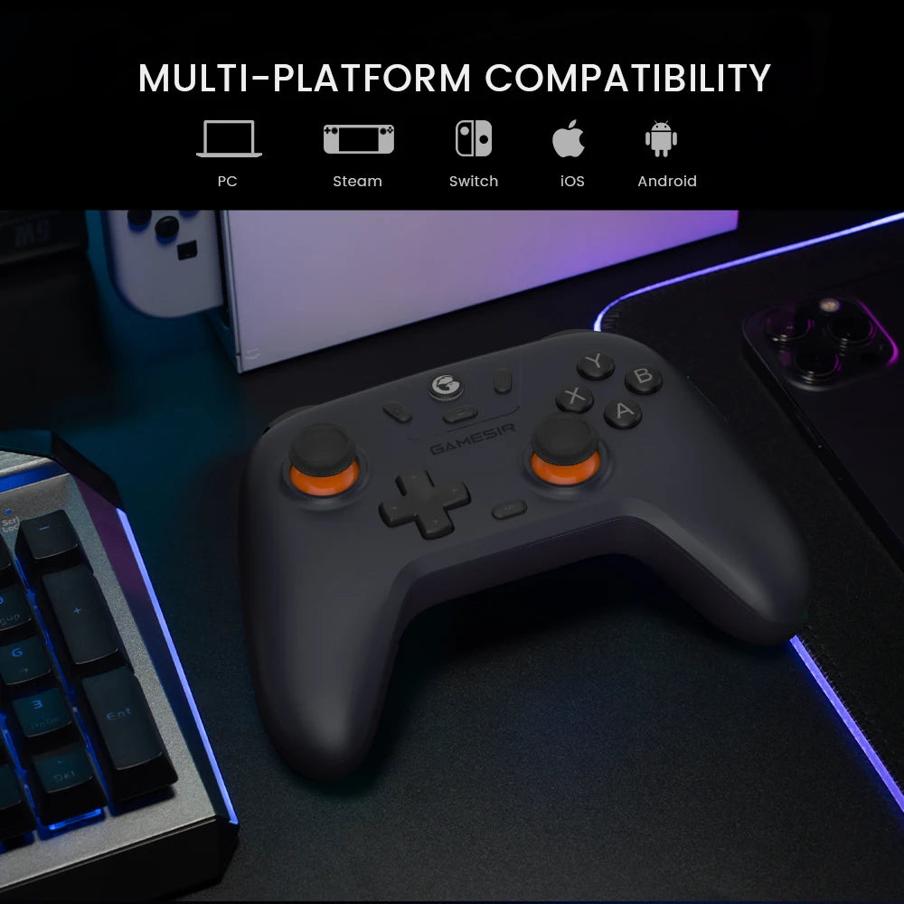 Gamer GameSir Nova Lite para Nintendo Switch, iPhone e Android com Hall Effect Gamepad para Celular
