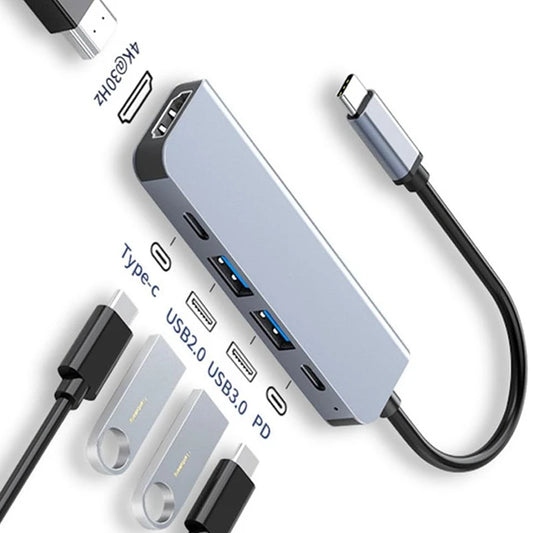 OrionHub Pro — Hub USB-C 4K HDMI com USB 3.0, USB 2.0 e Carregamento PD