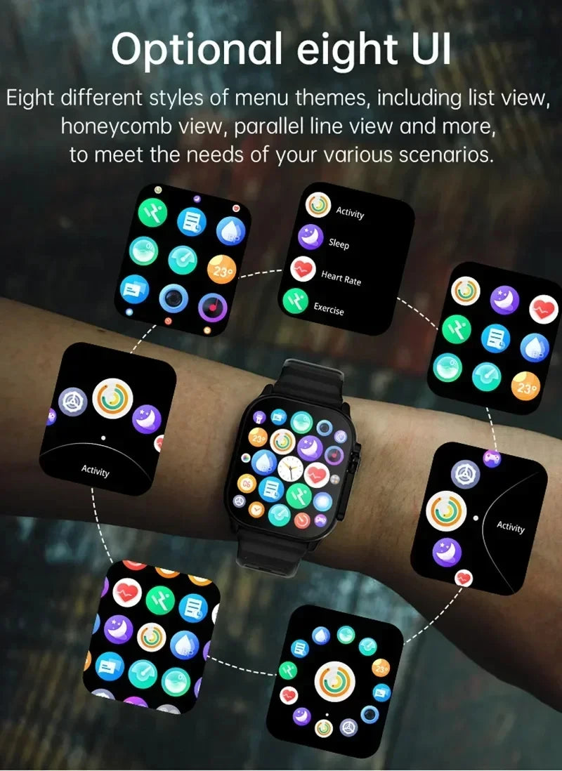 Smartwatch OrionFit Pro Bluetooth com Chamadas, Monitor Cardíaco e Notificações para Android e iPhone