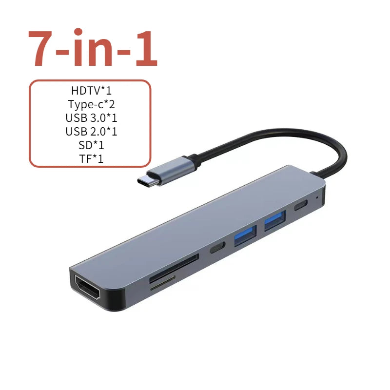 OrionHub Pro — Hub USB-C 4K HDMI com USB 3.0, USB 2.0 e Carregamento PD