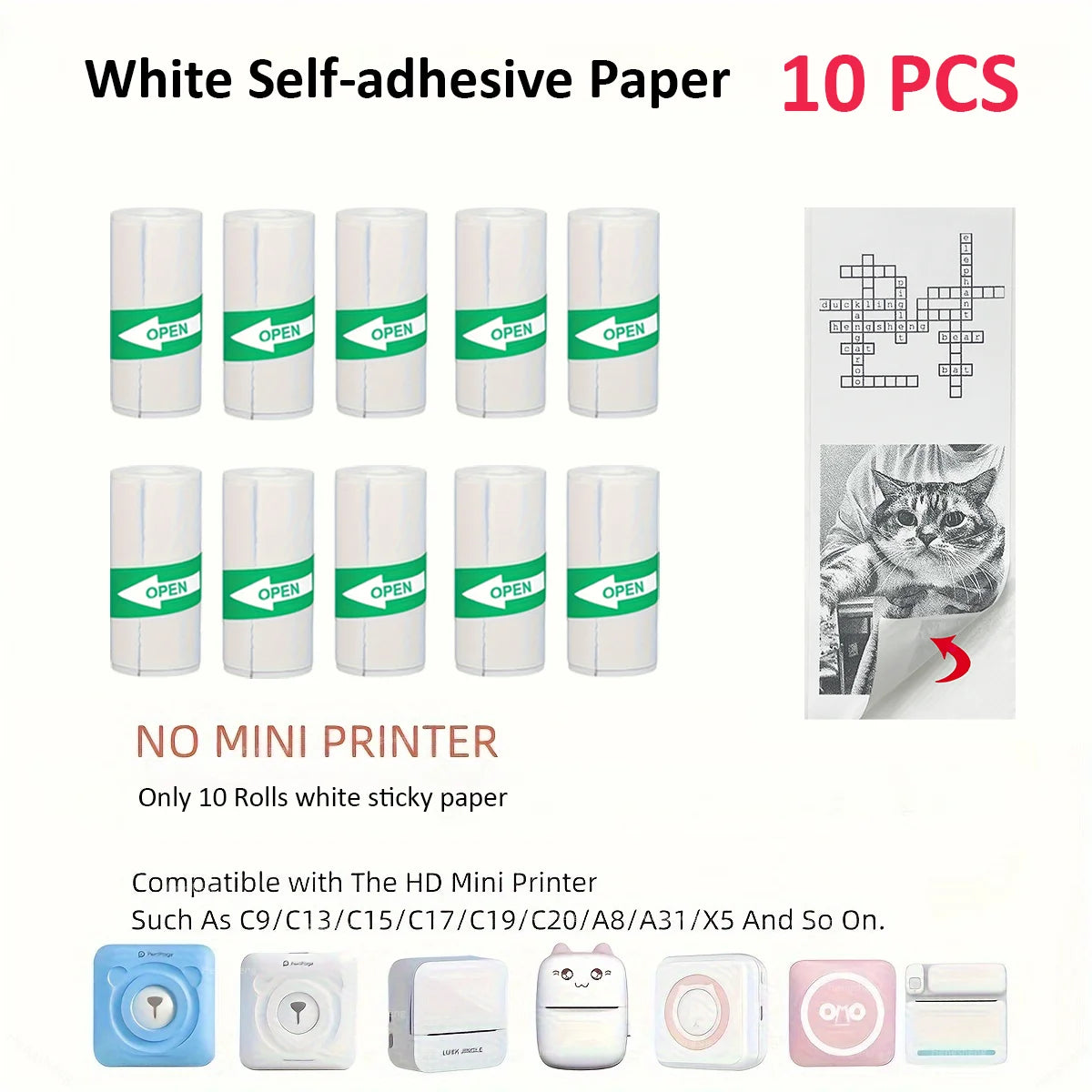 OrionPrint Mini — Mini Impressora Térmica Portátil Bluetooth sem Tinta