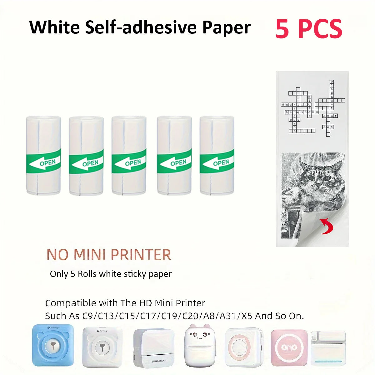 OrionPrint Mini — Mini Impressora Térmica Portátil Bluetooth sem Tinta