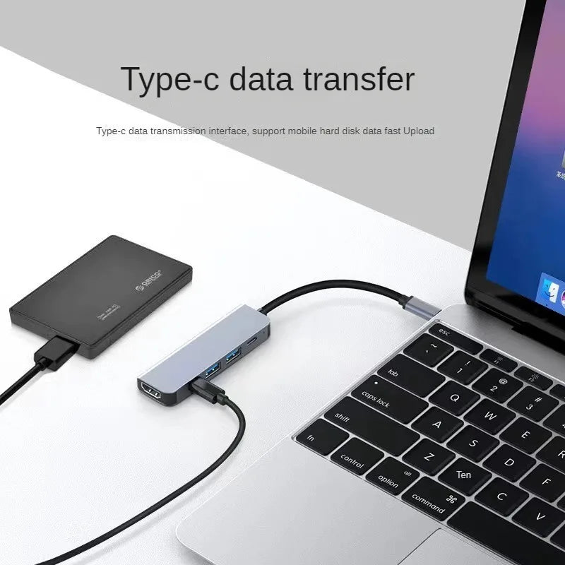 OrionHub Pro — Hub USB-C 4K HDMI com USB 3.0, USB 2.0 e Carregamento PD