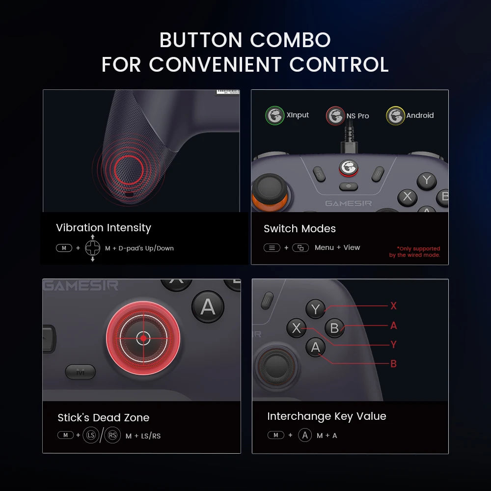 Gamer GameSir Nova Lite para Nintendo Switch, iPhone e Android com Hall Effect Gamepad para Celular