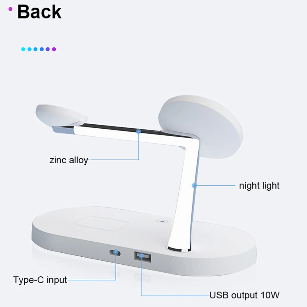 OrionCharge Trio — Estação de Carregamento Sem Fio 3 em 1 para iPhone, Apple Watch e AirPods