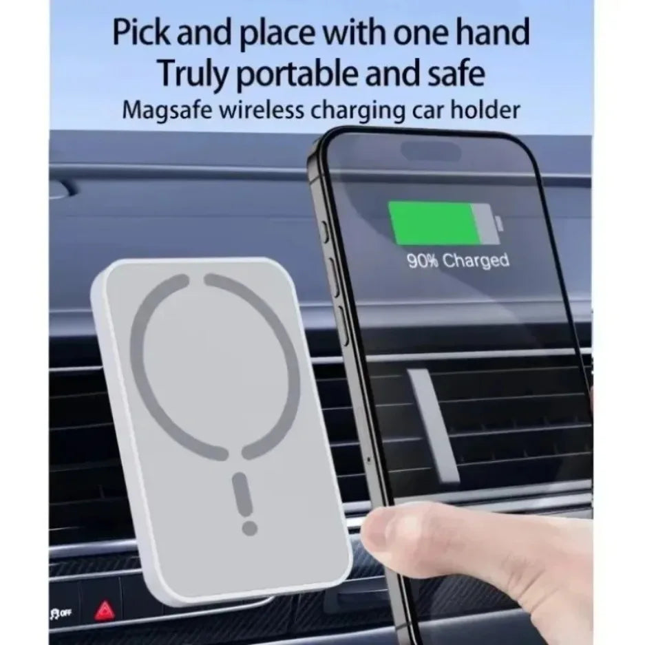 OrionCharge Drive — Carregador Veicular Magnético sem Fio para iPhone MagSafe