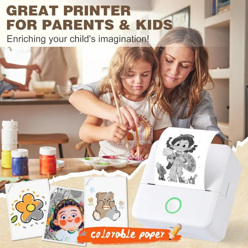 OrionPrint Mini — Mini Impressora Térmica Portátil Bluetooth sem Tinta