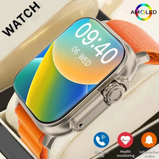 Smartwatch OrionFit Pro Bluetooth com Chamadas, Monitor Cardíaco e Notificações para Android e iPhone