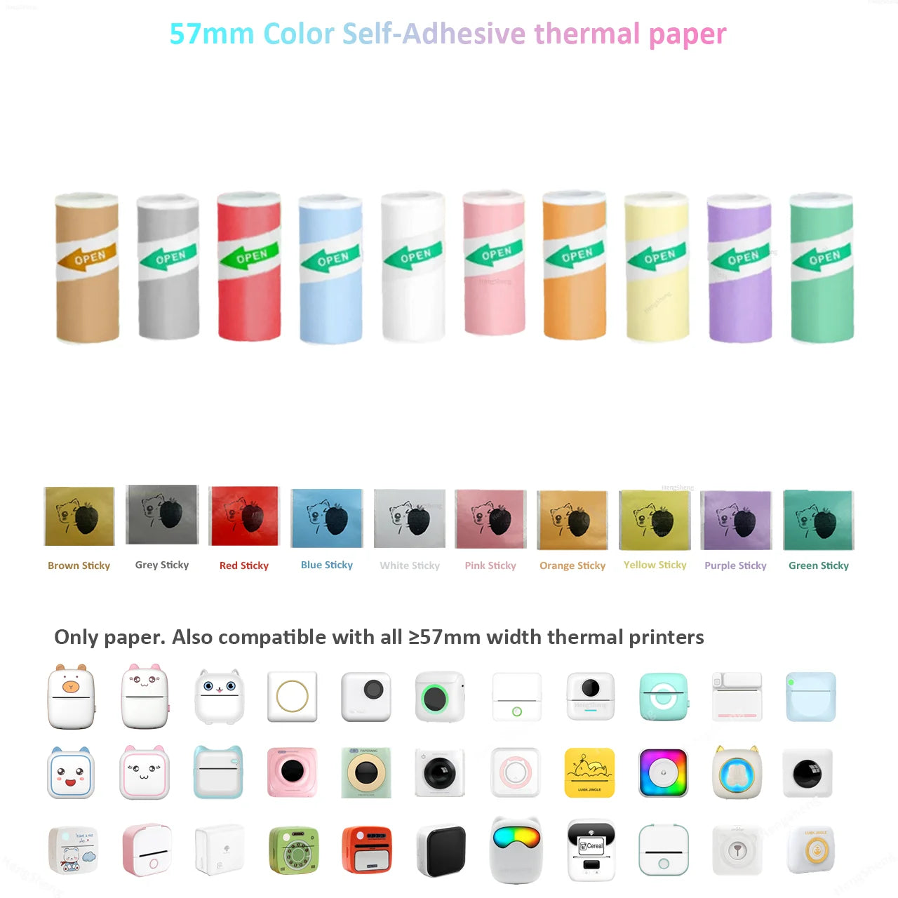 OrionPrint Mini — Mini Impressora Térmica Portátil Bluetooth sem Tinta