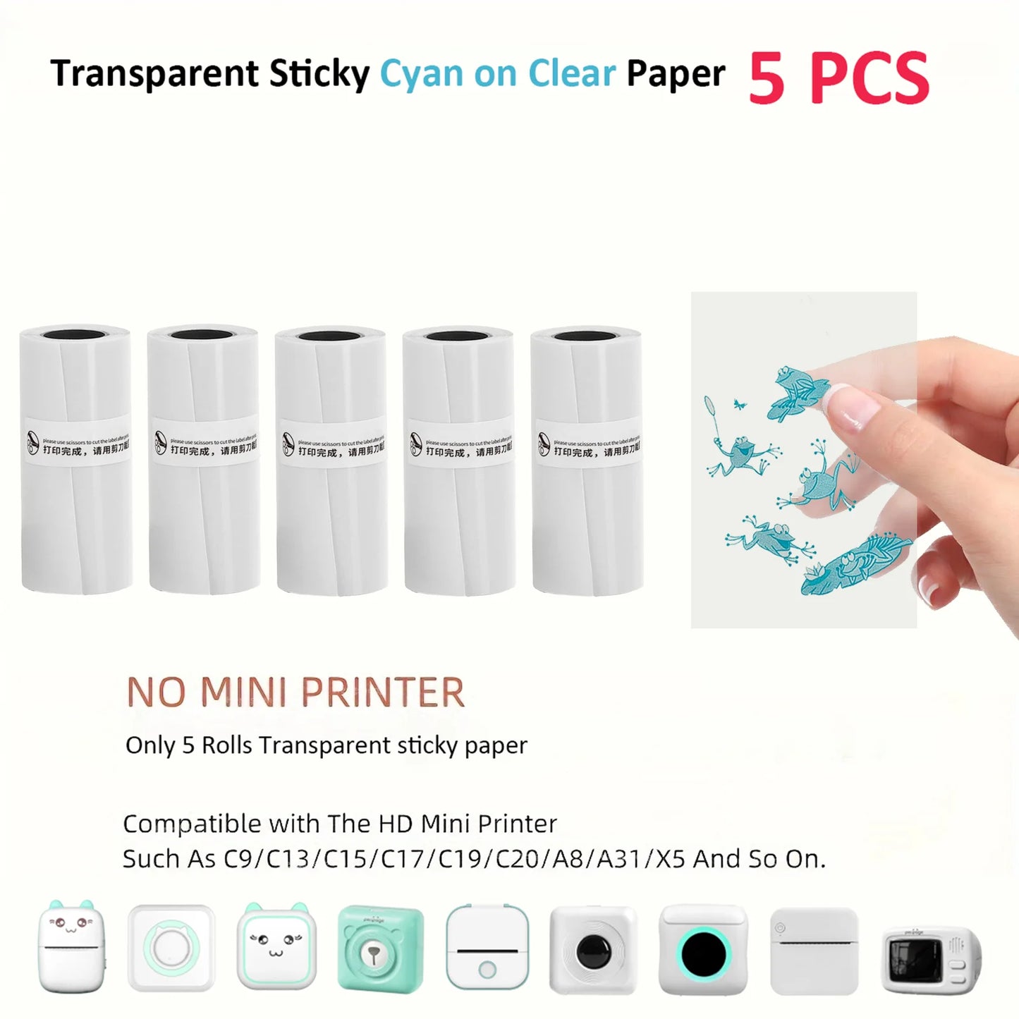 OrionPrint Mini — Mini Impressora Térmica Portátil Bluetooth sem Tinta