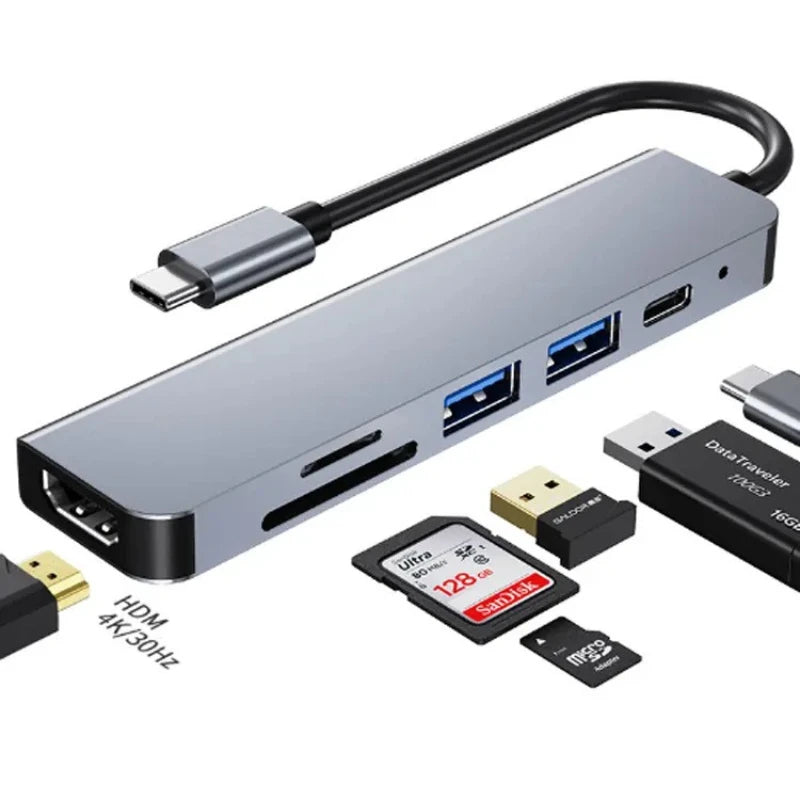 OrionHub Pro — Hub USB-C 4K HDMI com USB 3.0, USB 2.0 e Carregamento PD