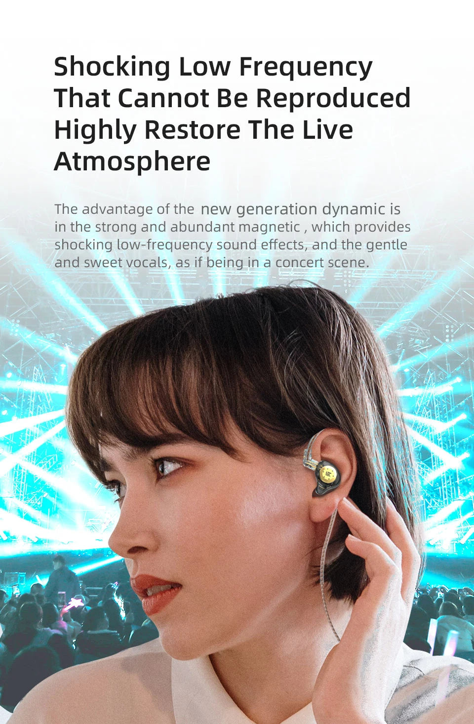 OrionSound KZ Pro — Fone In-Ear HiFi com Graves Potentes e Cancelamento de Ruído