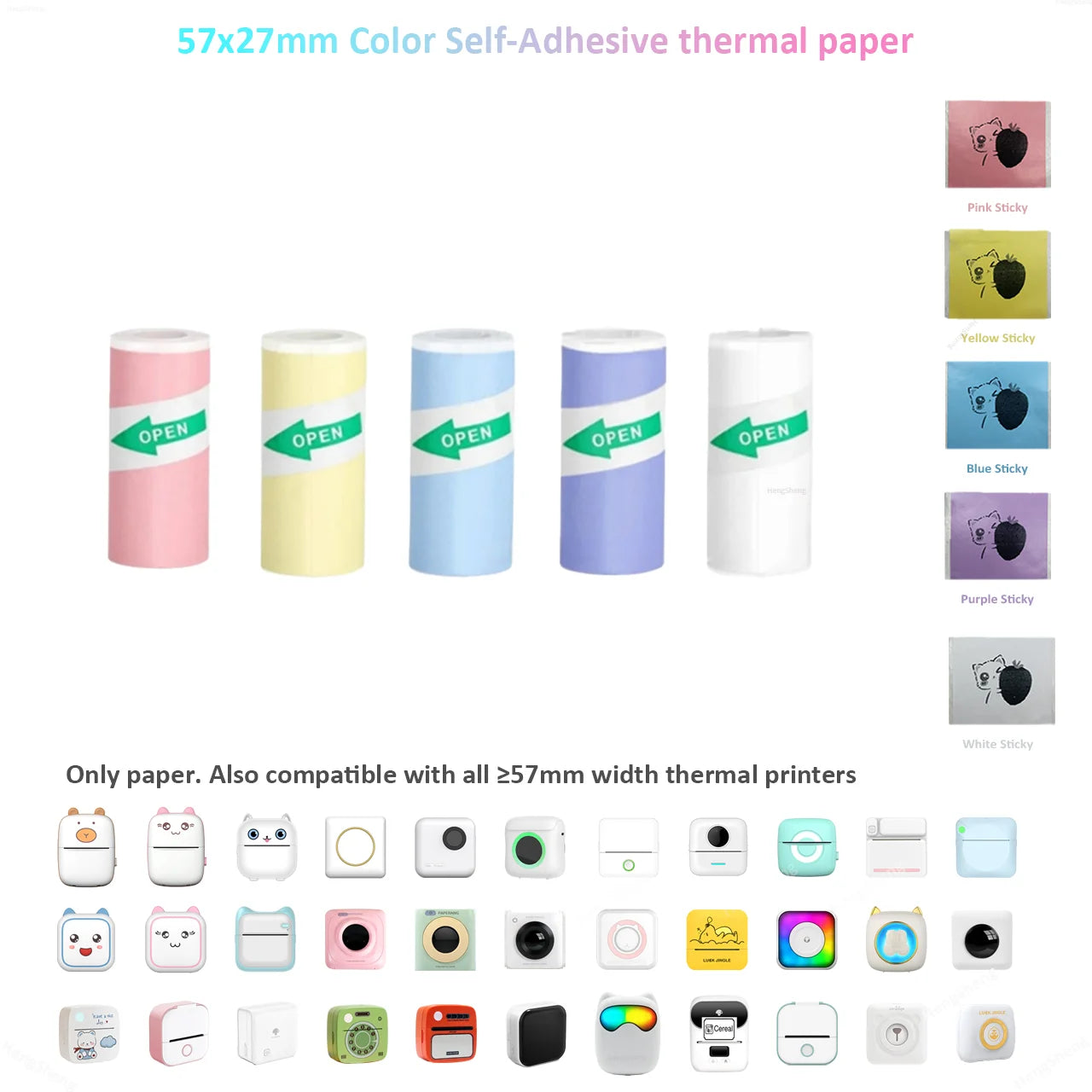OrionPrint Mini — Mini Impressora Térmica Portátil Bluetooth sem Tinta