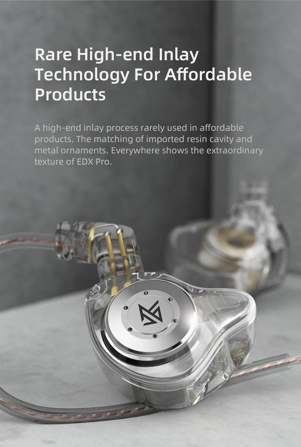 OrionSound KZ Pro — Fone In-Ear HiFi com Graves Potentes e Cancelamento de Ruído
