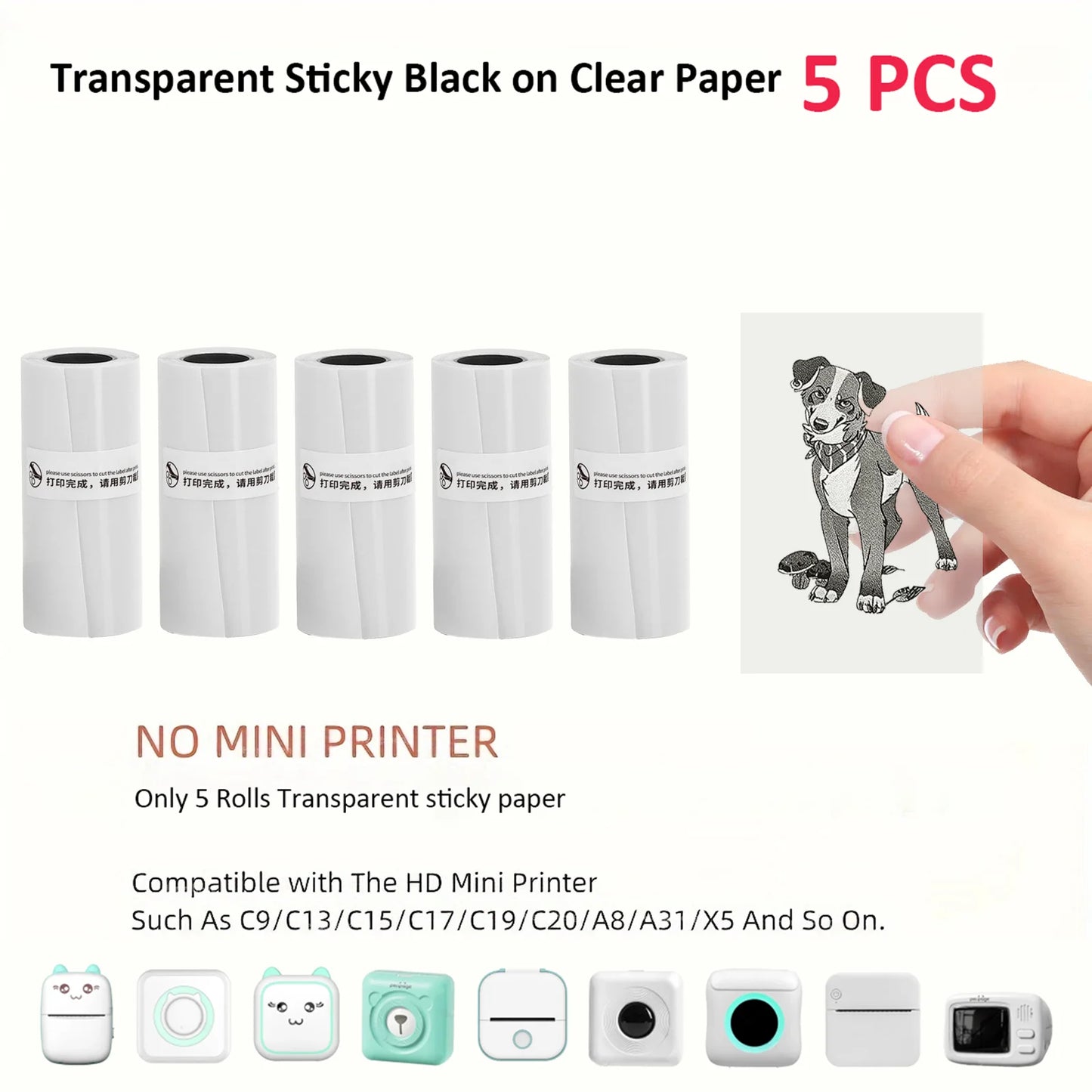 OrionPrint Mini — Mini Impressora Térmica Portátil Bluetooth sem Tinta