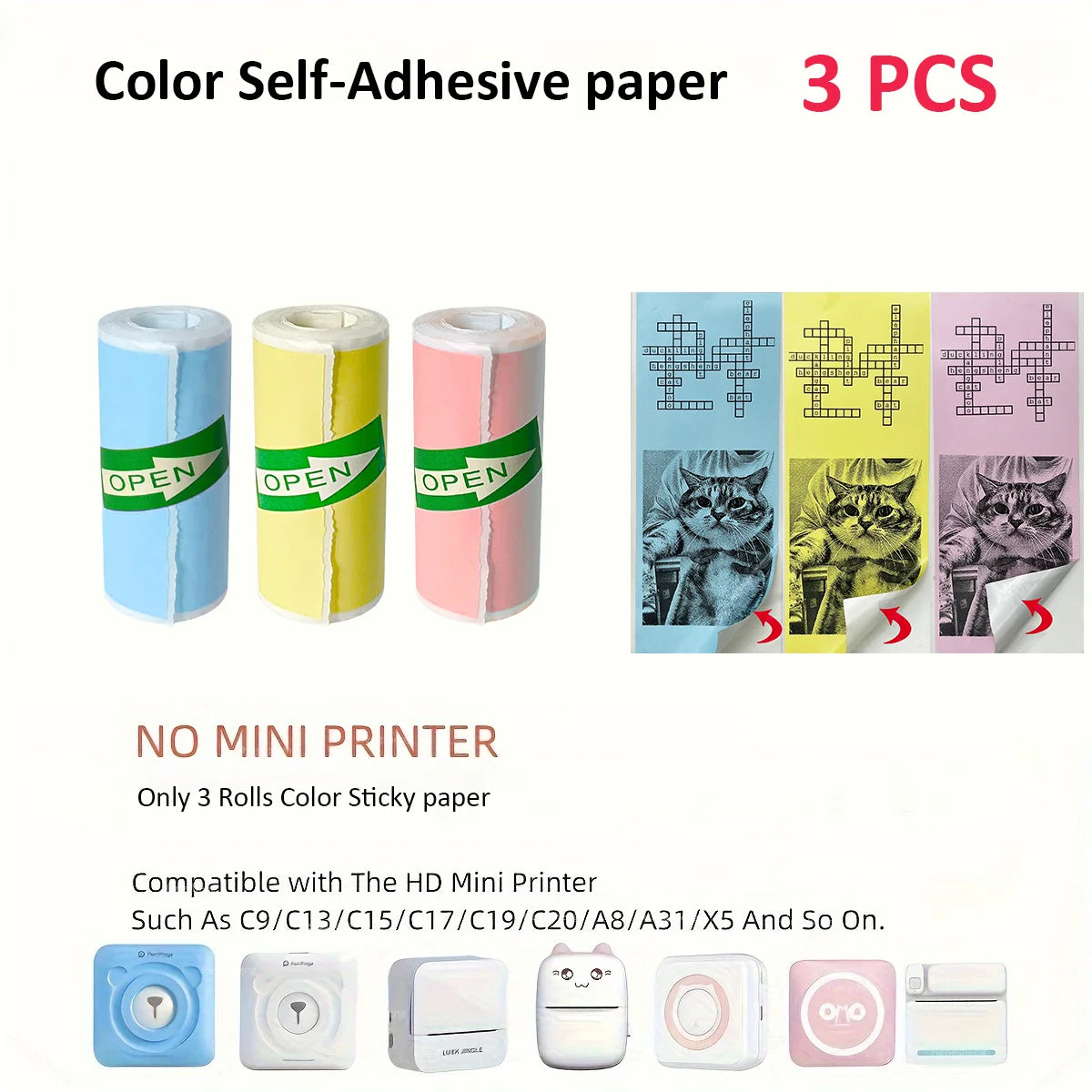 OrionPrint Mini — Mini Impressora Térmica Portátil Bluetooth sem Tinta