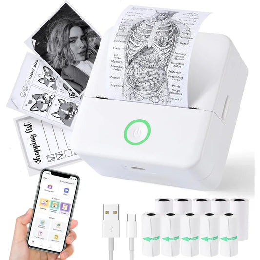 OrionPrint Mini — Mini Impressora Térmica Portátil Bluetooth sem Tinta