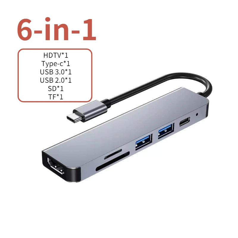 OrionHub Pro — Hub USB-C 4K HDMI com USB 3.0, USB 2.0 e Carregamento PD